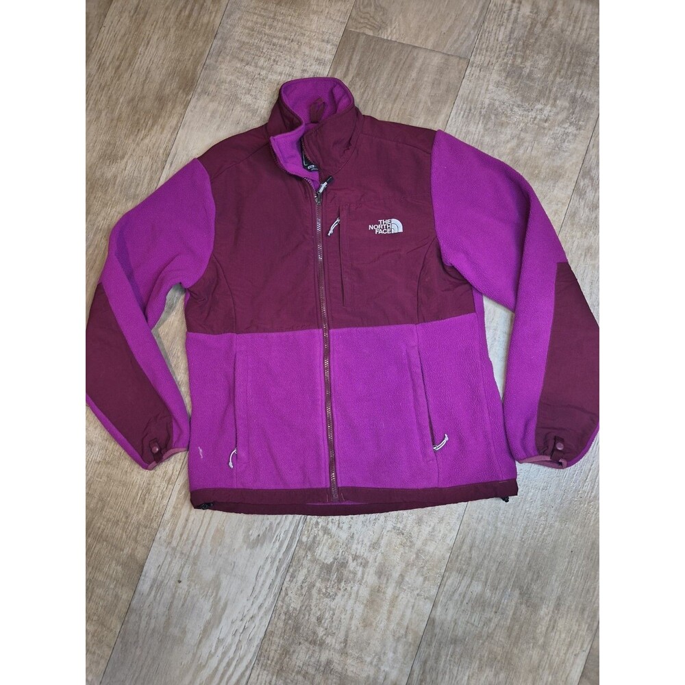 The North Face Denali Fleece Jacket Womens M Pink Full Zip Outdoor Hiking Coat
